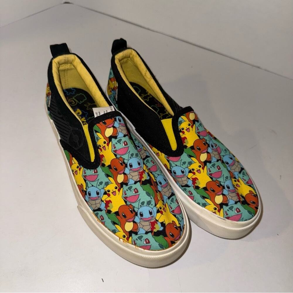 POKÉMON youth slip on cartoon skater style cosplay fandom shoes 3 - Picture 2 of 6